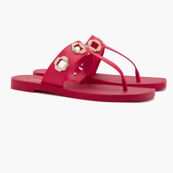 NEW Larroudé Milan Sandal (Women) 8/9M, SCARLET - Picture 2 of 4